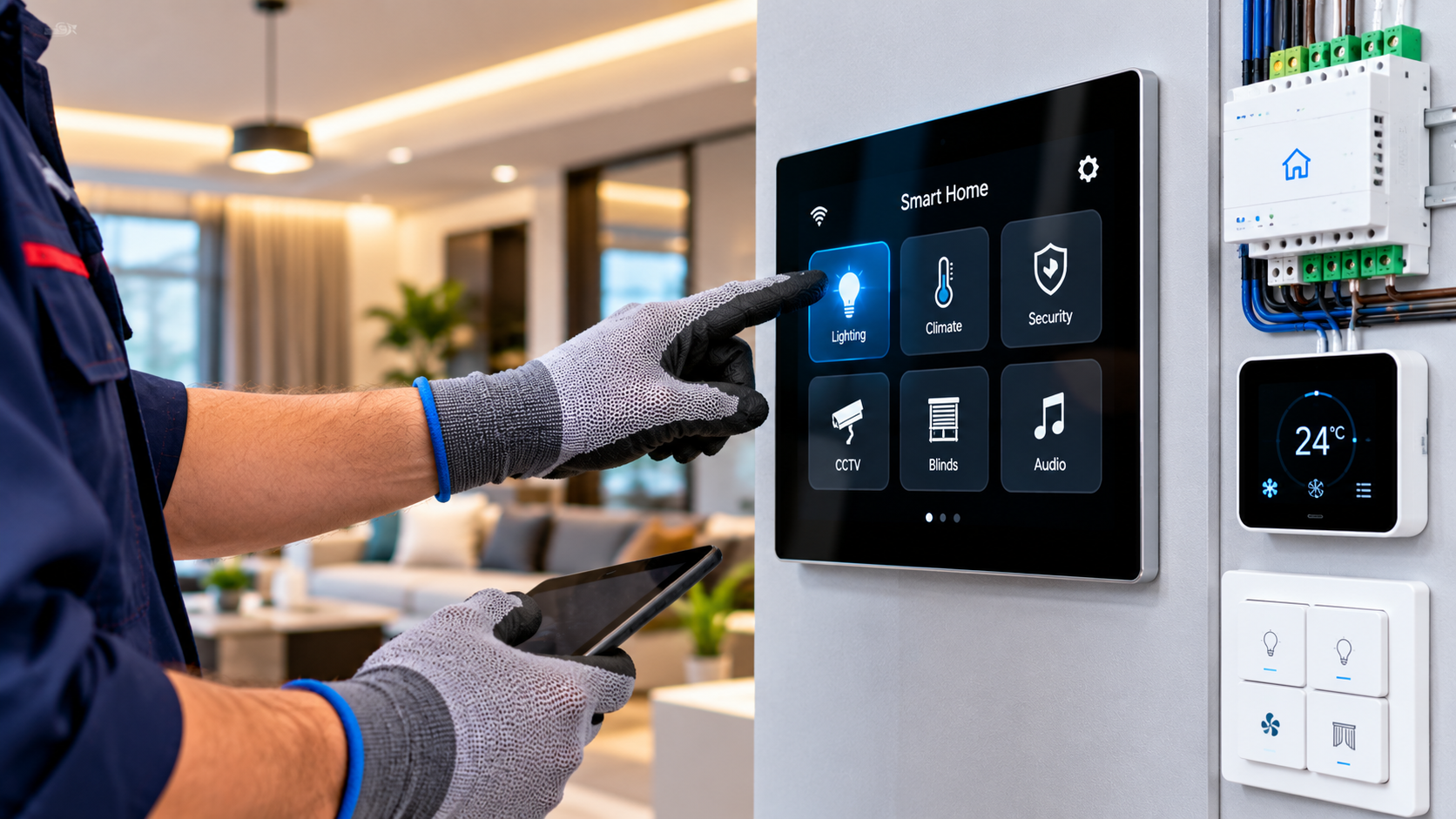 Smart heating controls installation